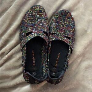 bernie mev. Vibrant Patterned Slip-Ons